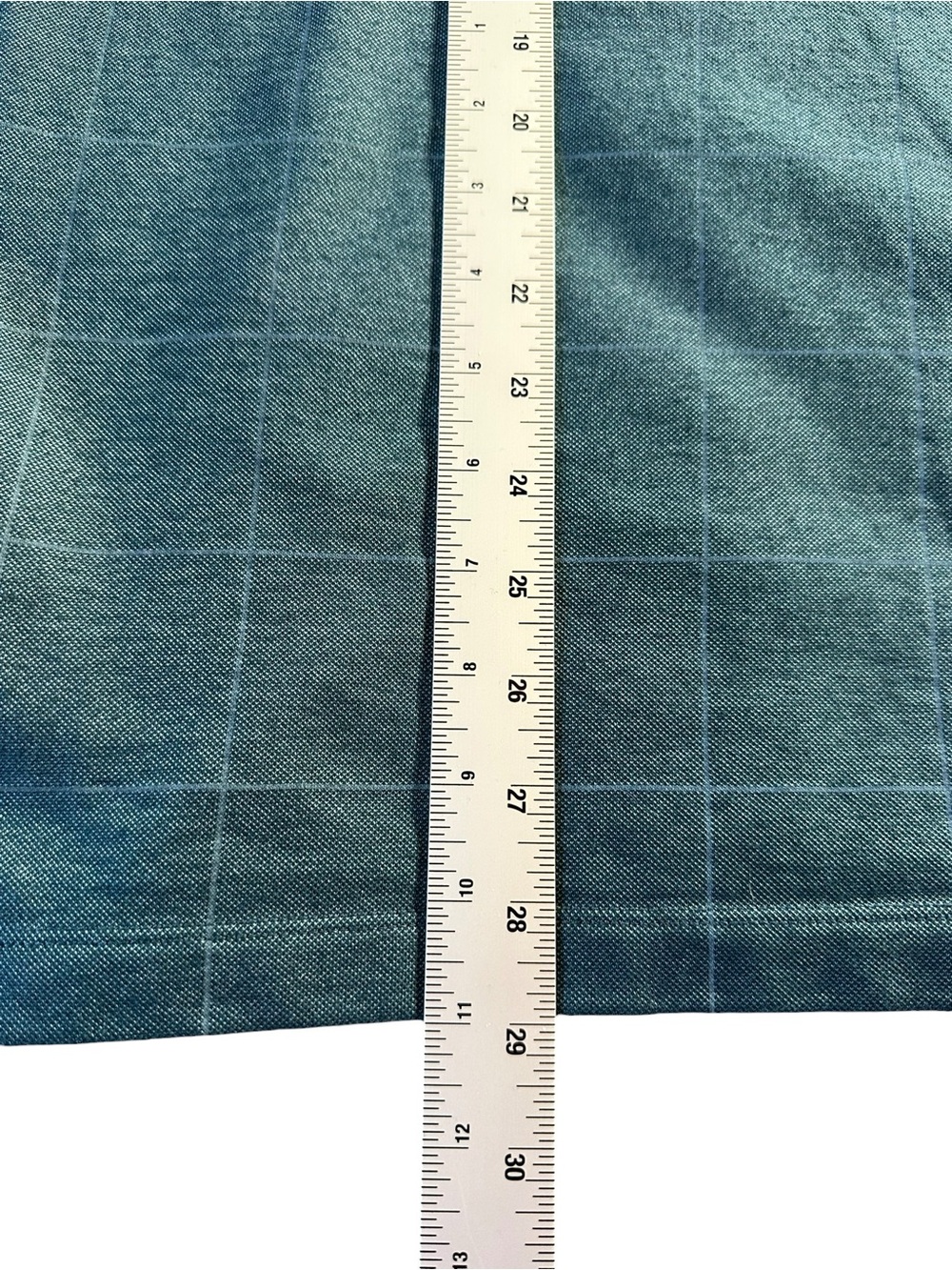 Van Heusen Men’s Teal Windowpane Polo Shirt XL - Picture 6 of 9